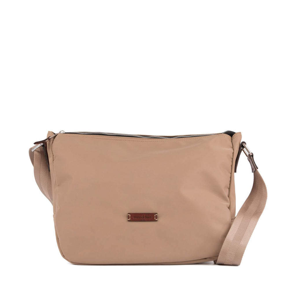Leather and nylon bag