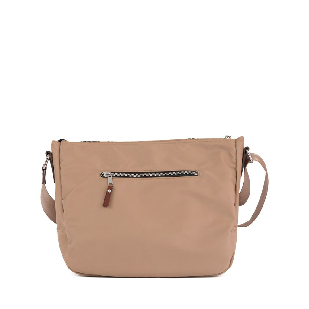 Leather and nylon bag