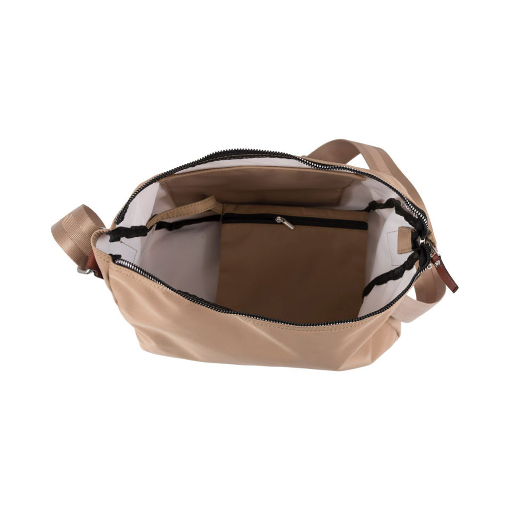 Leather and nylon bag
