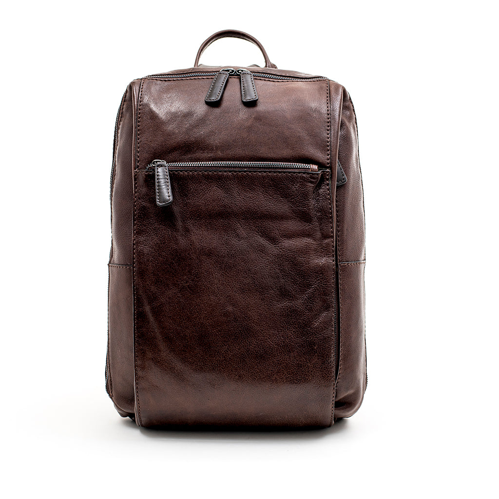 Genuine leather backpack
