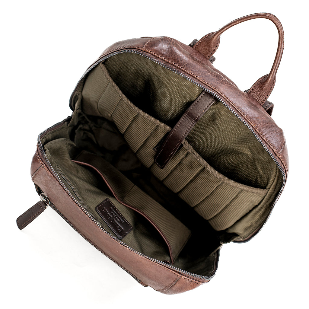 Genuine leather backpack